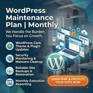 WordPress Maintenance Plan | Monthly