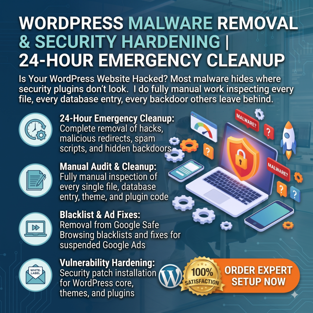 WordPress Malware Removal & Security Hardening Service