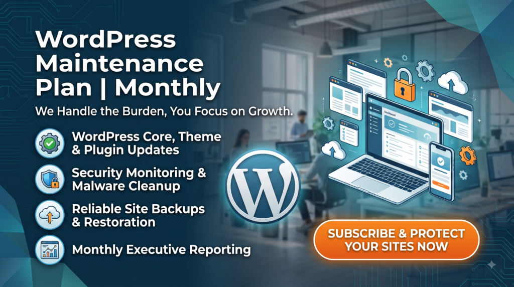WordPress Maintenance Plan | Monthly